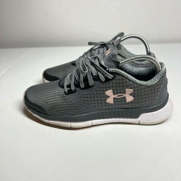 Under Armour Women's Running Shoes - I Will Run Fast - Size 6,5 - Gray/Pink - Picture 3 of 13